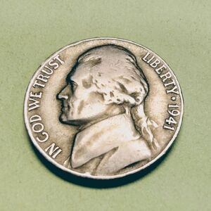 1941-D Jefferson Nickel In Very Good Circulated Condition. Item #5088